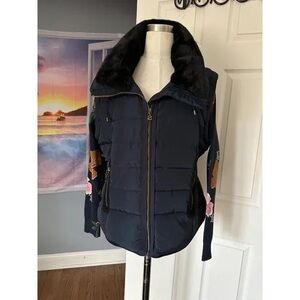 desigula puffer vest with removable sleeves